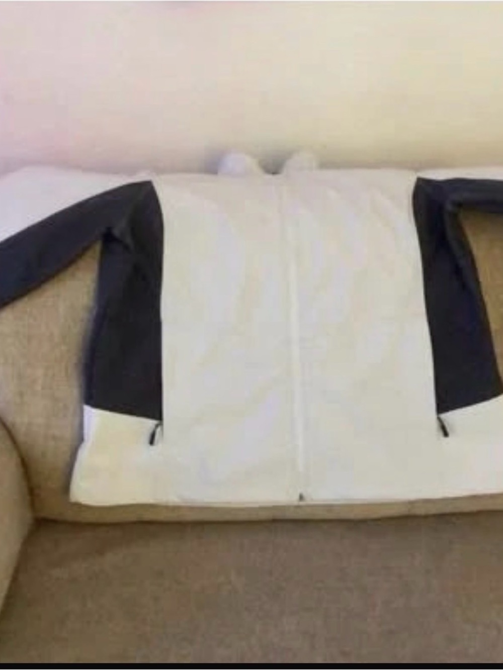 Port Authority Two-Tone White and Black Puffer Jacket